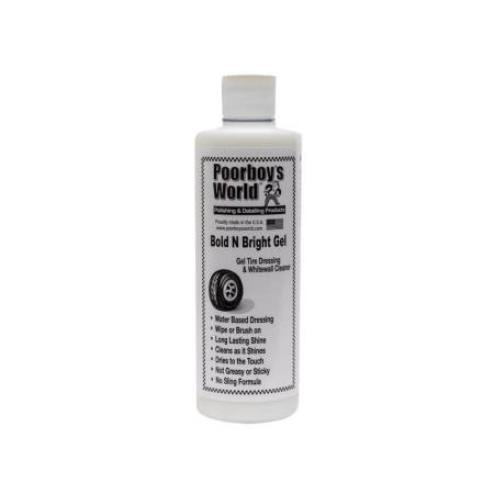 Solutii jante si anvelope - Dressing anvelope Poorboy's World Bold N Bright Gel Tire Dressing, 473ml