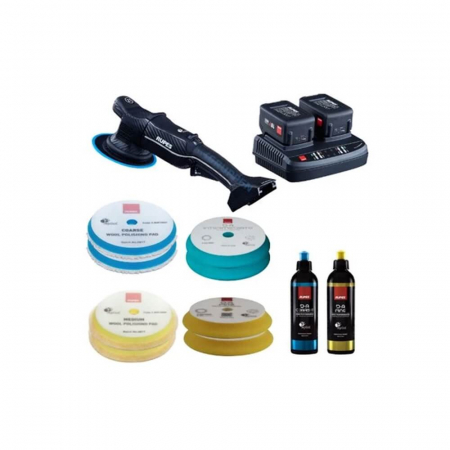Masini de Polishat - Kit-Basic-masina-de-polishat-orbitala-cu-acumulatori-iBrid-HLR15-Rupes-Random-Orbital-Polisher-HLR15-CB2-BAS