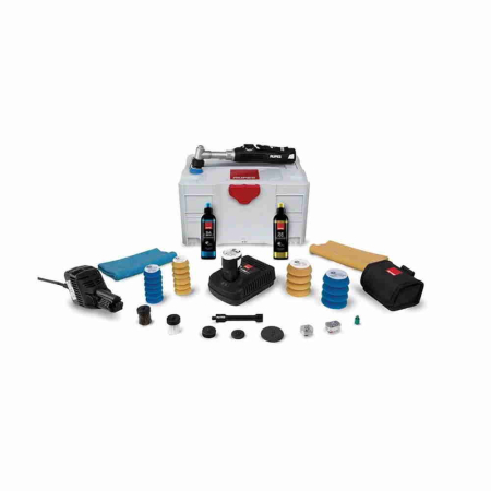 UNELTE SI SCULE - Kit Deluxe masina de polishat Ibrid Nano gat lung Rupes Nano Polisher Long Neck