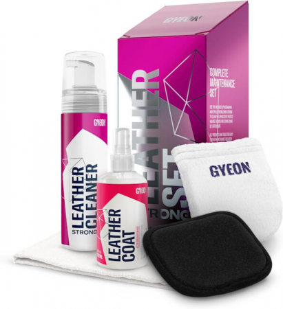 Solutii curatare piele - Kit-intretinere-piele-Gyeon-Q2M-Leather-Set-Strong-Q2MLSS