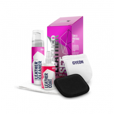 Solutii curatare piele - Kit-intretinere-piele-Gyeon-Q2M-Leather-Set-Natural-Q2MLSM2
