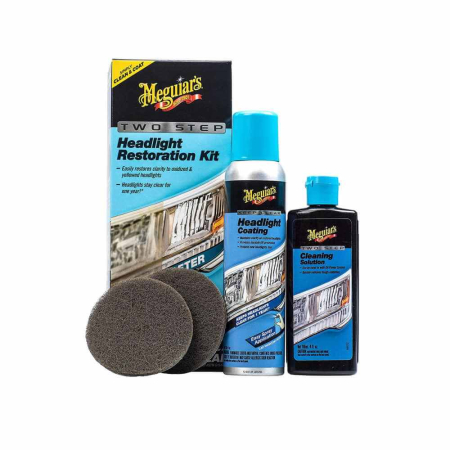 Kit polish faruri in doi pasi Meguiar's Two Step Headlight Restoration Kit