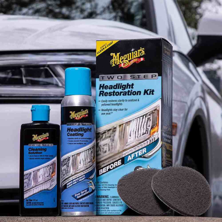 Kit polish faruri in doi pasi Meguiar's Two Step Headlight Restoration Kit [8]