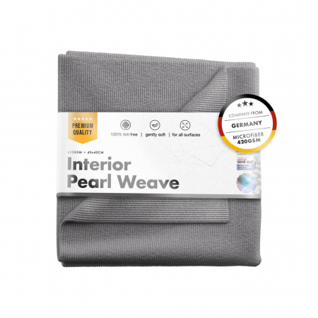 Accesorii curatare si intretinere plastic - Laveta-microfibra-ChemicalWorkz-Interior-Pearl-Weave-Towel-420GSM-gri-40x40cm-CW-IPW-1
