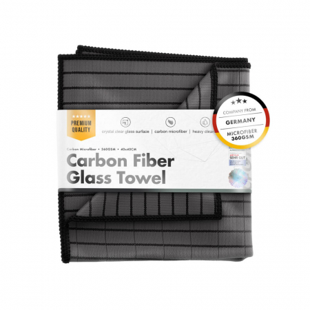 INTRETINERE SI PROTECTIE - Laveta-microfibra-cu-carbon-pentru-sticla-ChemicalWorkz-Carbon-Fiber-Glass-Towel-360GSM-40×40cm-CW-CFG