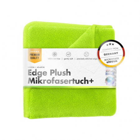 Lavete polish si ceara - Laveta-microfibra-plusata-cu-margine-cusuta-ChemicalWorkz-Edge-Plush-Towel-600GSM-40x40cm-verde-CW-EDP600-GR
