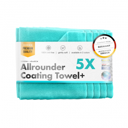PIELE - Laveta-microfibra-universala-ChemicalWorkz-Allrounder-Coating-Towel-350GSM-40×40cm-turcoaz-CW-AC350-TU
