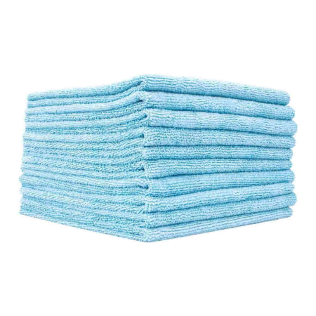 Lavete microfibra profesionale ZviZZer Microfiber Cloth, 40x40cm, albastre, set 10 buc [1]