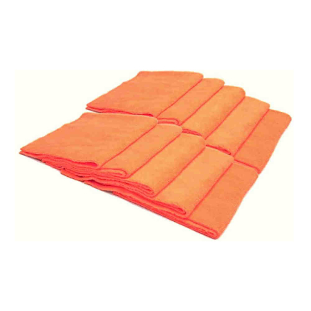Lavete microfibra profesionale ZviZZer Microfiber Cloth, 40x40cm, portocalii, set 10 buc [1]