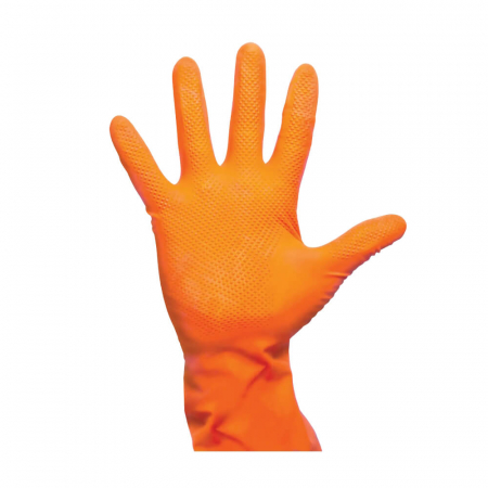 Manusi protectie - Manusi-nitril-antialunecare-texturate-Solid-Safety-High-Grip-Orange-portocalii-cutie-50buc-081310