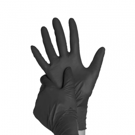Manusi protectie - Manusi-nitril-fara-pudra-Pura-Comfort-Black-negre-cutie-100buc-118-038