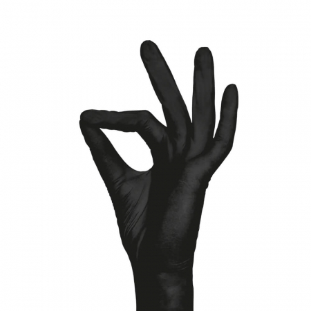Manusi protectie - Manusi-nitril-fara-pudra-Style-Black-negre-cutie-100buc-01181