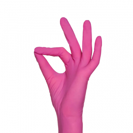 Manusi protectie - Manusi-nitril-fara-pudra-Style-Grenadine-roz-cutie-100buc-01182