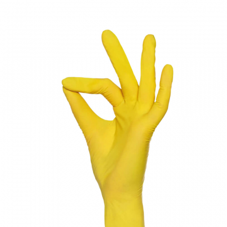 Manusi protectie - Manusi-nitril-fara-pudra-Style-Lemon-galbene-cutie-100buc-01189