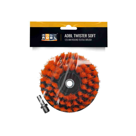 Perie rotunda moale, pentru textile ADBL Twister Soft, 125mm [1]
