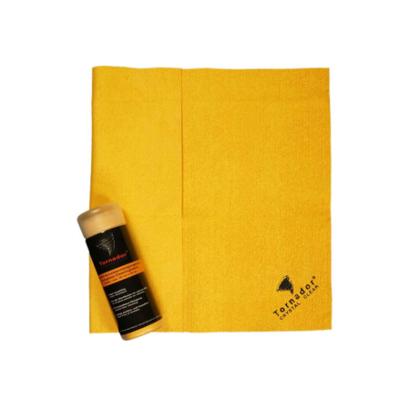 Accesorii curatare sticla - Prosop sticla galben Tornador Crystal Clear Glass Cleaning Cloth, 50X40cm