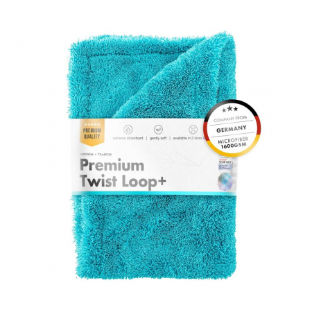 SPALARE - Prosop-uscare-ultra-absorbant-din-microfibra-ChemicalWorkz-Premium-Twist-Loop-1600GSM-turcoaz-CW-PTL-TU