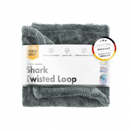 SPALARE - Prosop-uscare-ultra-absorbant-din-microfibra-ChemicalWorkz-Shark-Twisted-Loop-Towel-1400GSM-gri-CW-STL-G