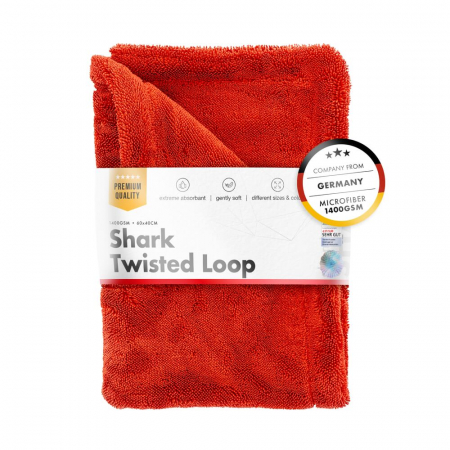Prosoape uscare - Prosop-uscare-ultra-absorbant-din-microfibra-ChemicalWorkz-Shark-Twisted-Loop-Towel-1400GSM-rosu-CW-STL-RE