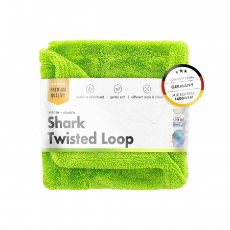 SPALARE - Prosop-uscare-ultra-absorbant-din-microfibra-ChemicalWorkz-Shark-Twisted-Loop-Towel-1400GSM-verde-CW-STL-GR