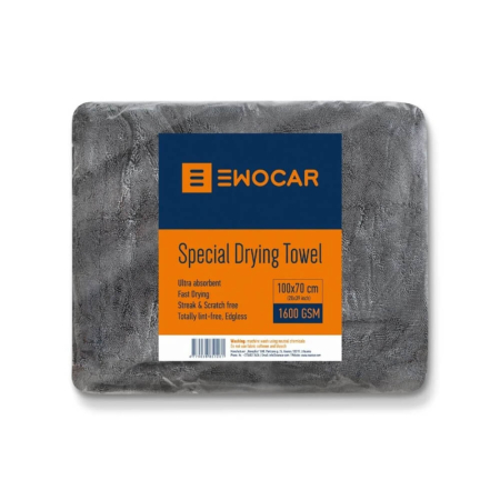 Prosoape uscare - Prosop-uscare-ultra-absorbant-din-microfibra-Ewocar-Special-Drying-Towel-1600GSM-gri