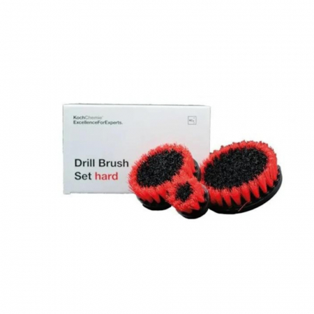 Accesorii curatare si intretinere textil - Set-perii-curatare-Koch-Chemie-Drill-Brush-Set-Hard-rosii-tari-set-3buc-9998272