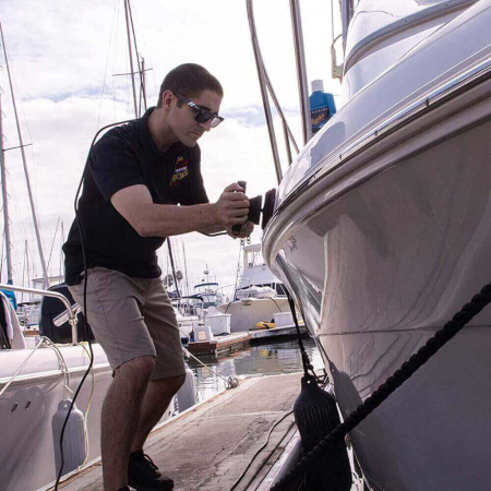 Solutie curatare vopsea barci Meguiar's Marine RV Heavy Duty Oxidation Remover M49, 473ml [3]