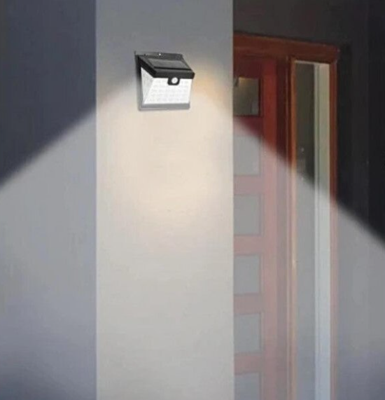 Lampa solara de perete, tip proiector, 40 led, Andowl Q L427