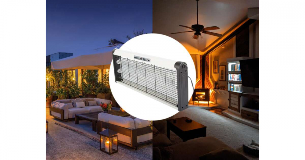 Aparat cu LEDURI UV - Kill Pest Mosquito, anti tantari, muste, molii si alte insecte, 40 W, interior-exterior, argintiu [7]