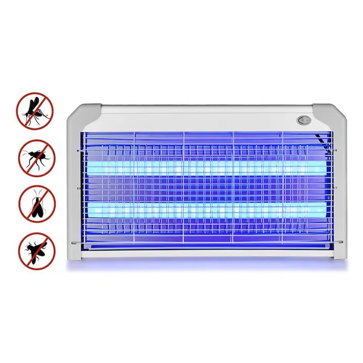 Aparat tantari profesional 50W ANDOWL, insectocutor UV anti tantari, muste si insecte, suprafete mari 60m², carcasa aluminiu, lant de agatare [2]