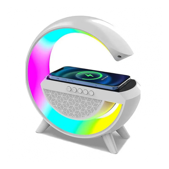 BOXA BT STATIE INCARCARE WIRELESS 15W LAMPA RGB ANDOWL QCD110 [1]