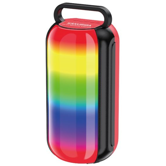 Boxă Wireless, Portabilă, 2x5W, Radio FM/USB/SD, Lumini LED, Baterie 1500mAh, Negru (KK-3204) [1]