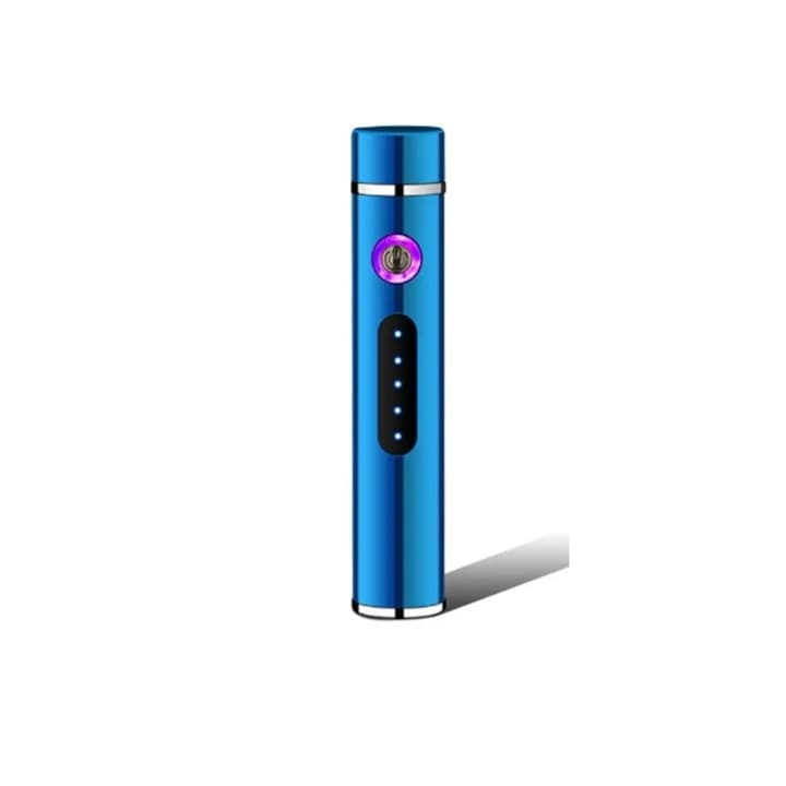 Bricheta electrica reincarcabila, cu cablu USB, fara gaz, dublu arc electric, antivant, incandescenta, usoara si portabila [6]