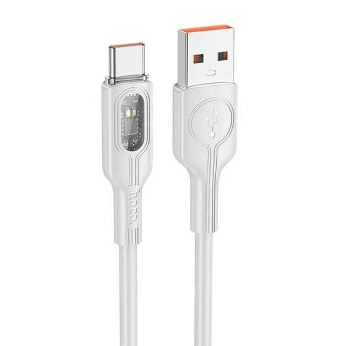 Cablu USB-A la USB-C cu Încărcare Rapidă 18W și Indicator LED, 1.2m, 5A, Transfer de Date și Alimentare Eficientă, Hoco (U120-1) [1]