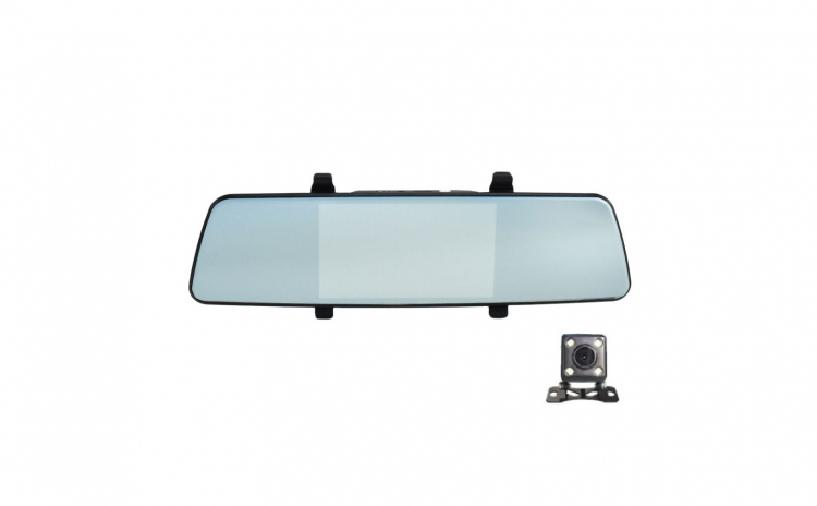 Camera Auto De Bord Full HD, tip oglinda cu Touch Screen, ecran 5,5" + camera spate marsarier [4]
