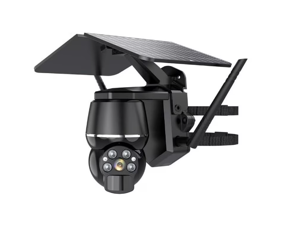 Cameră de Supraveghere Solară 4MP, Conectivitate 4G, WiFi, Senzor De Mișcare Și Panou Solar, Exterior, Infraroșu, Negru [1]