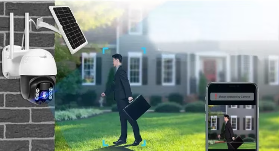Camera de Supraveghere Wi-Fi cu Panou Solar, Full HD,  Acumulator 15600 mAh, de Exterior, Rezistenta la apa, Senzor Miscare, Andowl (Q-SX908) [7]