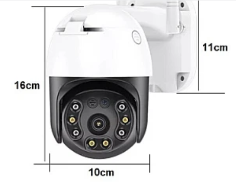 Camera Supraveghere, WiFi, Rotativa, Full HD 8K, Smart, Rezistenta la Apa, Vedere Nocturna, Andowl (Q S4 MAX) [2]
