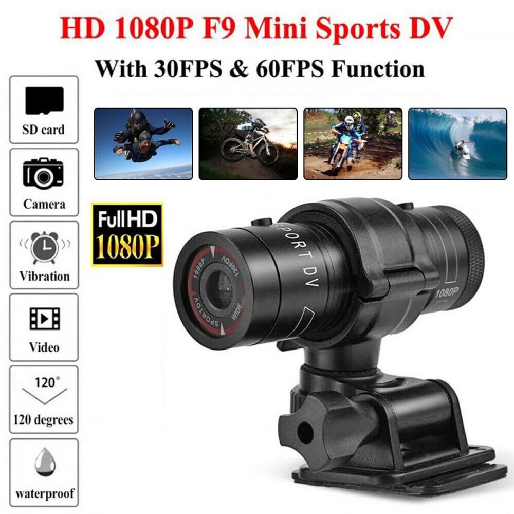 CAMERA VIDEO SPORT ANDOWL 30FPS REZISTENTA LA APA 1000MAH 1080P MINIF9 [4]