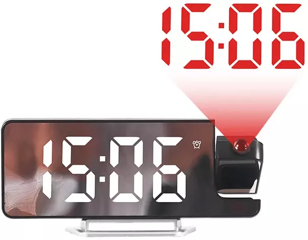 Ceas electronic LED proiectie perete DC5V alarma RD-A397/A396 [2]