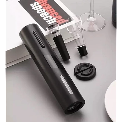 Deschizator electric de vin cu taietor de folie, gura de scurgere, sigiliu de sticla cu vid [6]
