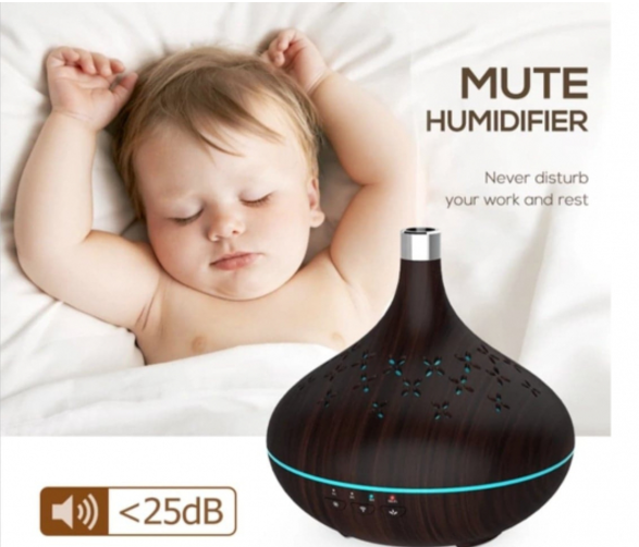 Difuzor Umidificator Aromaterapie Andowl cu Timer, Lumină RGB, 400 ml, USB, Design Modern, Andowl (AN-100) [2]