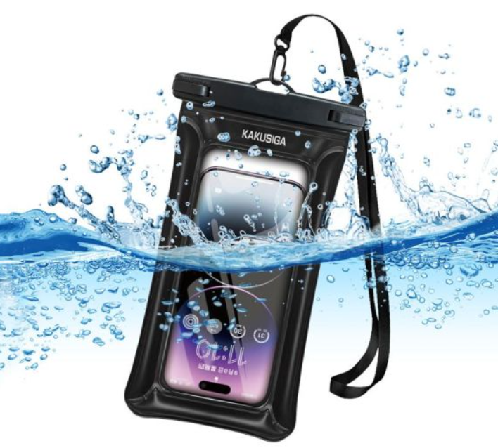 Husa subacvatica, Waterproof, Universala, pentru telefon, BLACK, Kakusiga (IPX8) [2]