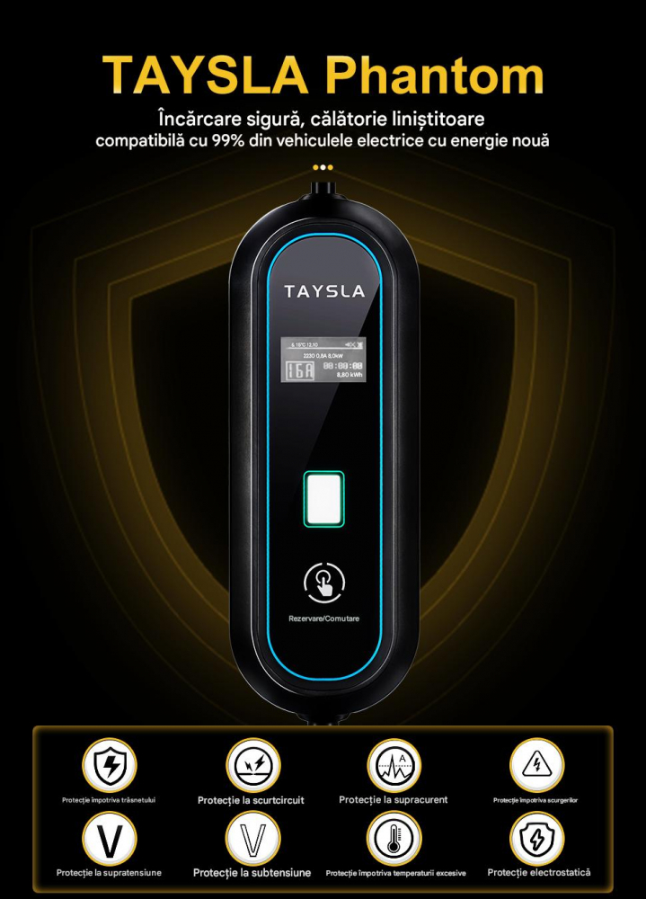 Încărcător auto portabil TAYSLA Phantom – Siguranță și eficiență pentru orice vehicul electric [8]