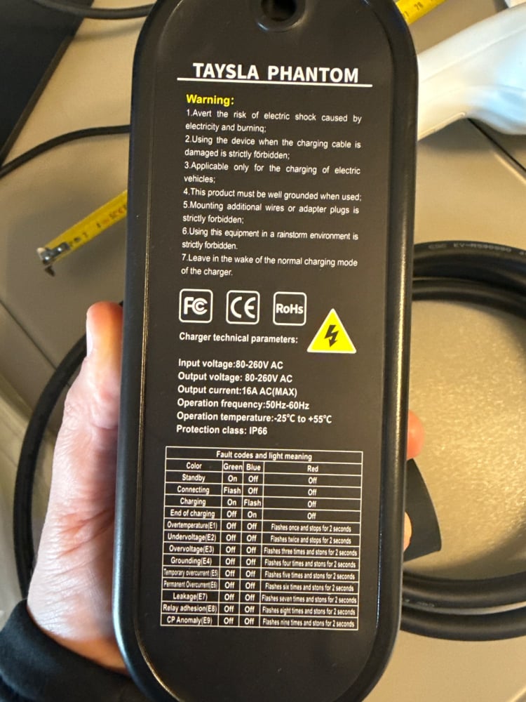 Încărcător auto portabil TAYSLA Phantom – Siguranță și eficiență pentru orice vehicul electric [15]