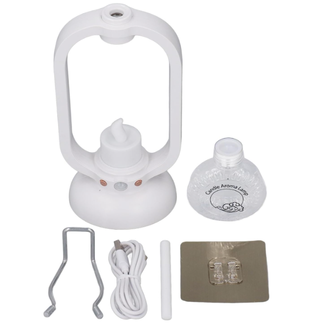 Lampă de Birou Portabilă cu Aromaterapie, Iluminarea Modernă și Relaxare cu Uleiuri Esențiale, Andowl (Q-LZ98) [4]