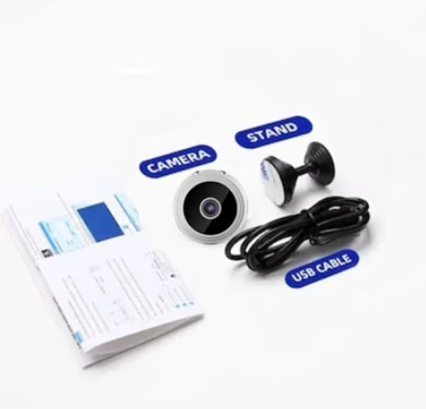Mini Camera, Night Vision, Wifi, Full HD 1080p, Alb, (Q-HQ36) [7]