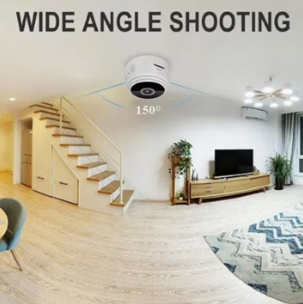 Mini Camera, Night Vision, Wifi, Full HD 1080p, Alb, (Q-HQ36) [3]