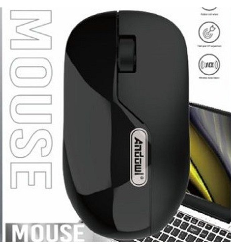 Mouse Wireless cu Senzor Optic, 2.4GHz, Distanta 10m, Ideal pentru Birou, Andowl (Q-MS50) [1]