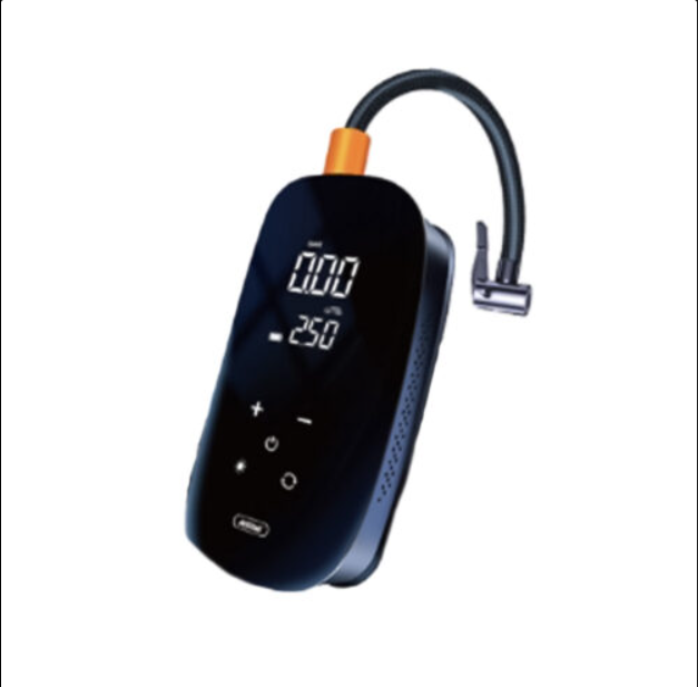 Pompa Digitală pentru Autoturisme, Neagră, cu Display LCD, Reglare Automată a Presiunii și Funcție de Oprire Automată, Andowl Q-CQ150 [1]